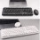 (white) Wireless Keyboard & Mouse Set, Bluetooth Keyboard 2