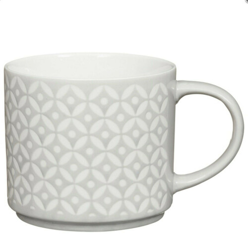 Jumbo Embossed Stacking Mugs With Rack Hold to Your Kitchen 4pk 2