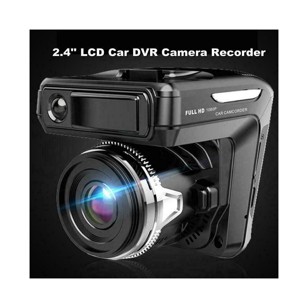 2In1 1080P Car Dvr Detector Camera Recorder Dash Cam Radar Laser Speed Meter 795802780990