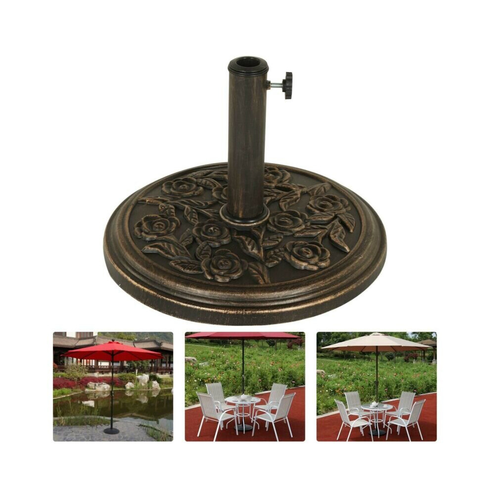 Cast Iron Round Parasol Base 8 KG Heavy Metal