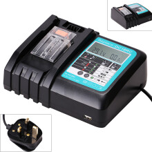 Chargeur rapide et fiable à port unique DC18RC 14.4-18V 3A pour batteries Makita Li-ion LXT