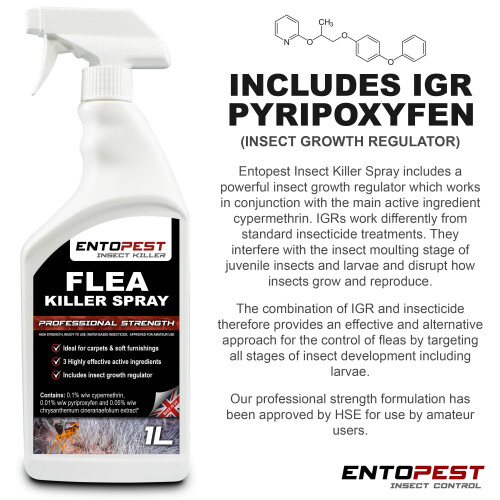 Entopest Killer Spray Flea Control 1L with Insect Growth Regulator 2