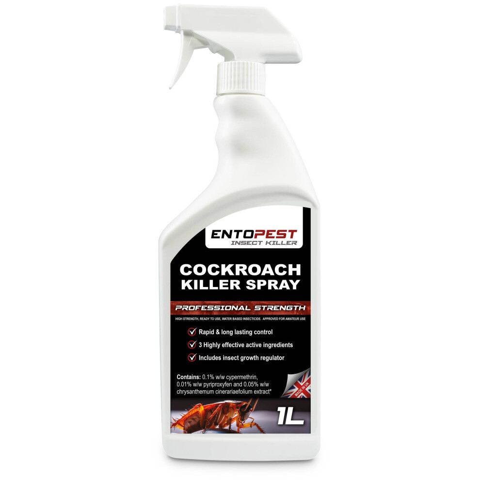 Entopest Killer Spray Cockroach Control 1L with Insect Growth Regulator