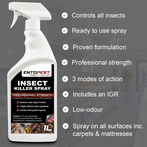 Entopest Universal Insect Killer RTU Spray 2 x 1L with IGR 1