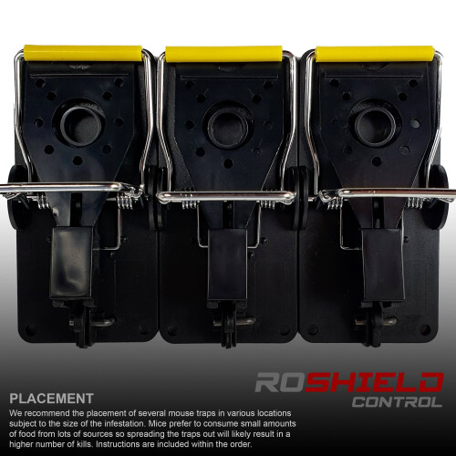 Roshield 6 x Roshield Mouse Traps - Professional Heavy Duty Control Traps for Mice 1