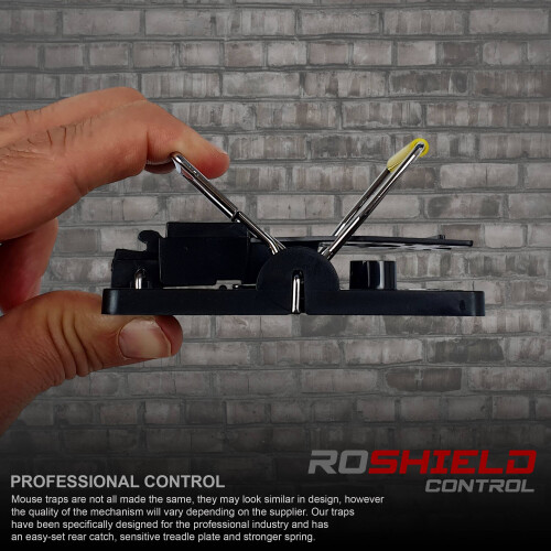 Roshield 6 x Roshield Mouse Traps - Professional Heavy Duty Control Traps for Mice 2