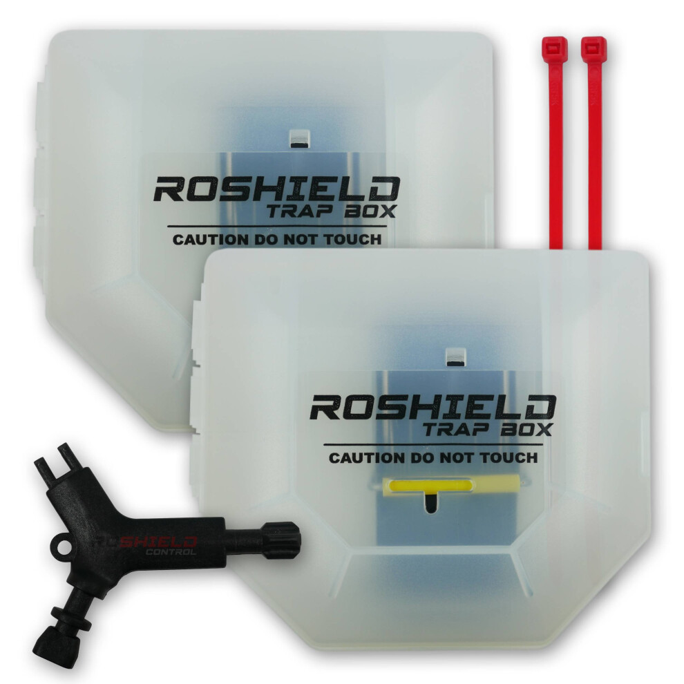 Roshield 2 x Easy-Set Mouse Snap Trap Killer Box