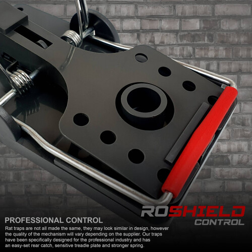 Roshield Roshield 2 x Rat Traps with Bait Attractant - Professional Heavy Duty Control Traps 1