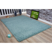 (60x110cm (2'x3'7"), Dark Egg Blue ) Modern Small Large Various Colours Shaggy Rug