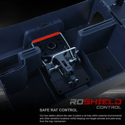 Roshield 1 x Roshield External Rat Snap Trap Control Box - Green Control Professional Solution 2