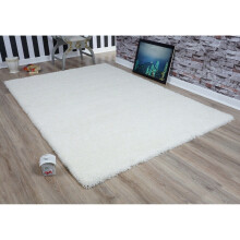 (160x230cm (5'3"x7'7"), Ivory ) Modern Small Large Various Colours Shaggy Rug