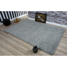 (60x110cm (2'x3'7"), Silver Grey ) Modern Small Large Various Colours Shaggy Rug