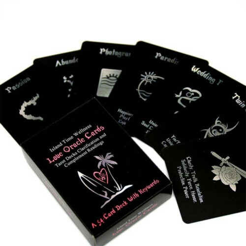 54-Cards Island Time Wellness Love Oracle Card Tarot Deck Family Xmas Party Game