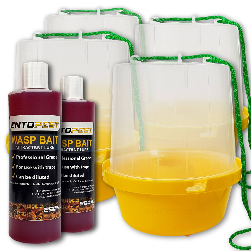 (4 Wasp Trap Kit) Entopest Wasp Trap Kits