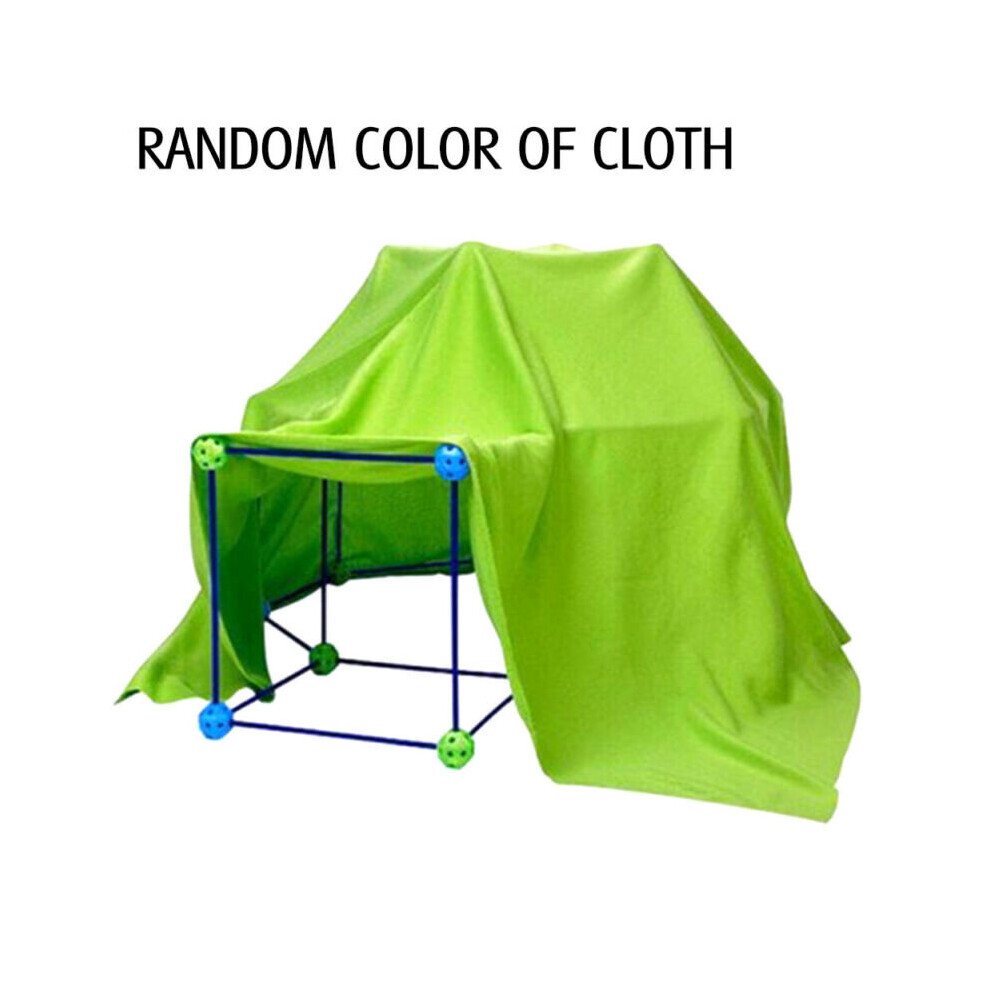 87-Piece Den Building Kit: 51 Rods 36 Connectors for Indoor