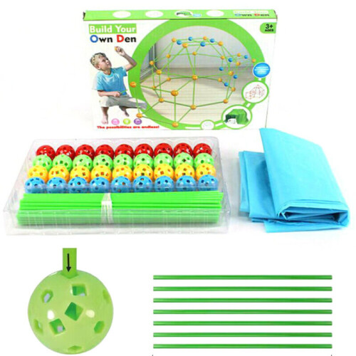 Παιδικά οικοδομικά δικά σας Den Kit Play Construction Fort Tent Making Tools Δώρα 2