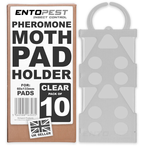 (10 Hangers Clear) Entopest Moth Hangers for Pheromone Pads 1