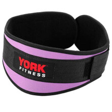 York 6" Women's Weight Lifting Belt Gym Exercise Back Support - L/XL