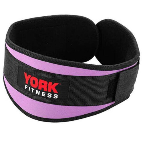 York Fitness York 6" Women's Weight Lifting Belt Gym Exercise Back Support - L/XL