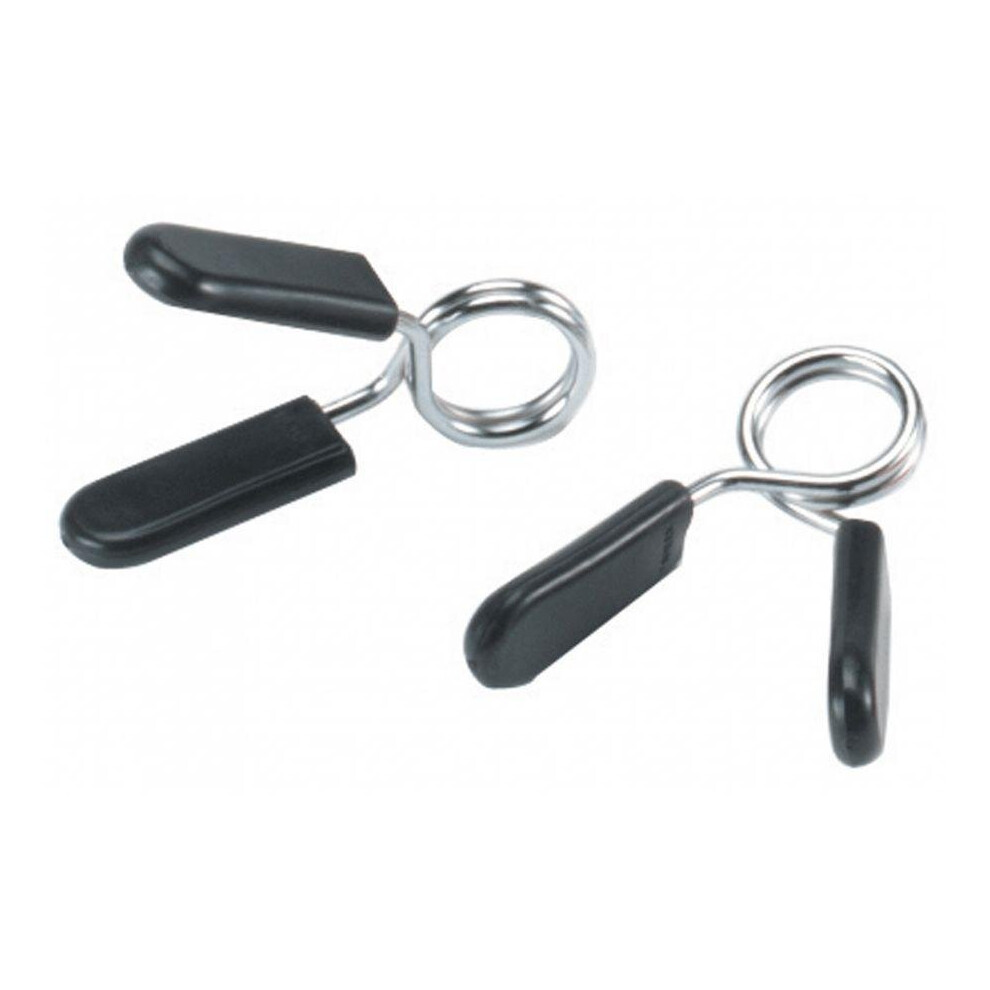York Fitness York 1 Inch Spring Collars For Standard Weight Lifting Dumbbells & Barbells