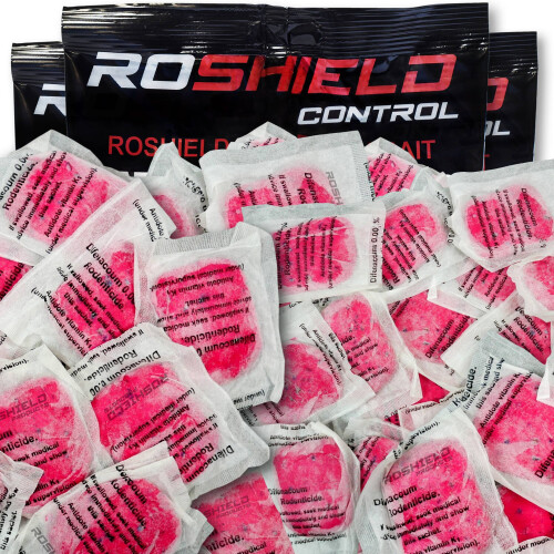 Roshield Roshield 45 Mouse Mice Rat Pasta Bait Killer Control Sachets (3 x 150g Pack)