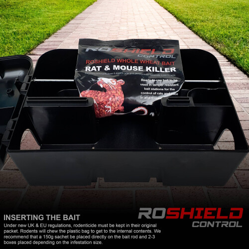 Roshield (2 Box Kit) Roshield Rodent Box & Wheat Kit 1