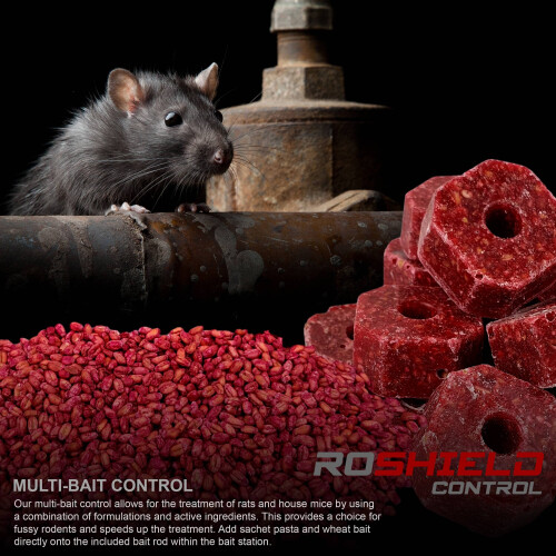Roshield (1 Box Kit) Roshield Multi-Bait Block Bait Control Kit 1