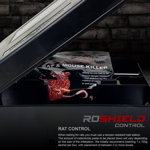 Roshield 2kg Roshield Whole Wheat Bait Rat & Mouse Killer Sachet Kit 2