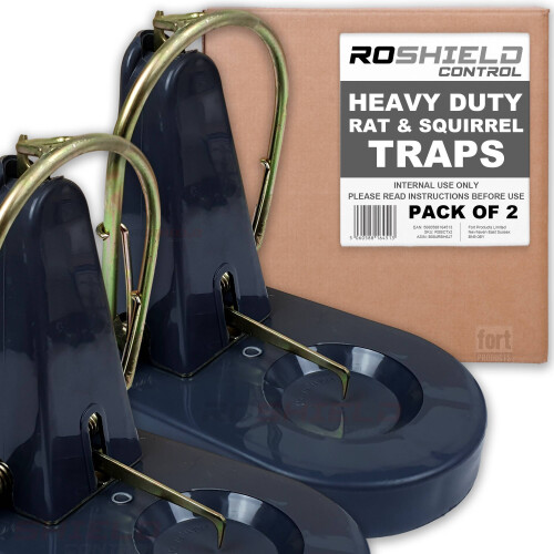 Roshield (2 Traps) Roshield Heavy Duty Rat Traps 1