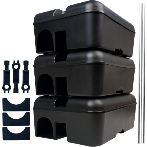 Roshield (Pack of 3) Roshield External Tamper-Proof Bait Stations for Rodent Control