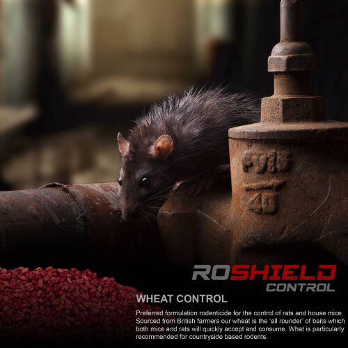 Roshield 2kg Roshield Whole Wheat Bait Rat & Mouse Killer Sachet Kit 1