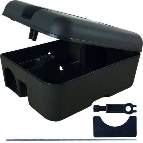 Roshield (Pack of 1) Roshield External Tamper-Proof Bait Stations for Rodent Control