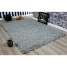 (160x230cm (5'3"x7'7"), Silver Grey ) Modern Small Large Various Colours Shaggy Rug