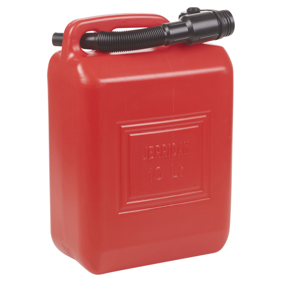 (1 Jerry Can) 10L Jerry Can Petrol Diesel Oil Container & Spout