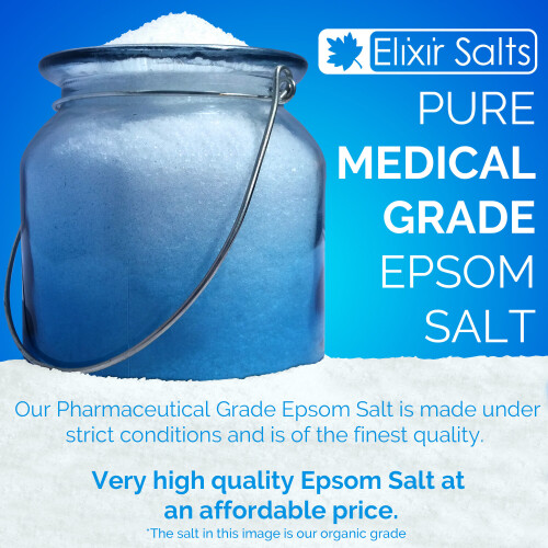 Elixir Garden Supplies Elixir Gardens Epsom Bath Salts 25KG Pharmaceutical Grade Magnesium Sulphate 1