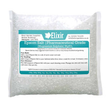 (Pharmaceutical Bag, 15kg) Elixir Gardens Epsom Bath Salt | 100% ORGANIC or PHARMACEUTICAL FCC FOOD GRADE | 500g - 25kg Bag or Tub