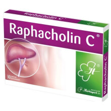 Raphacholin C, 30 tablets, 30 tabletek drażowanych