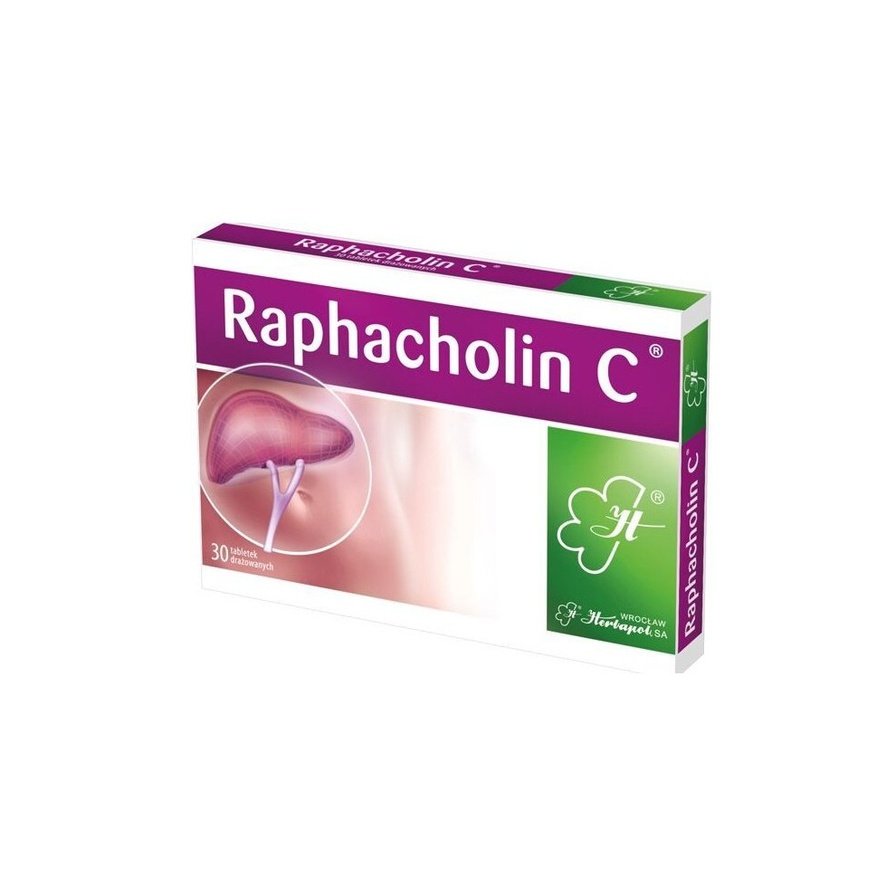 Raphacholin C, 30 tablets, 30 tabletek draÅ¼owanych