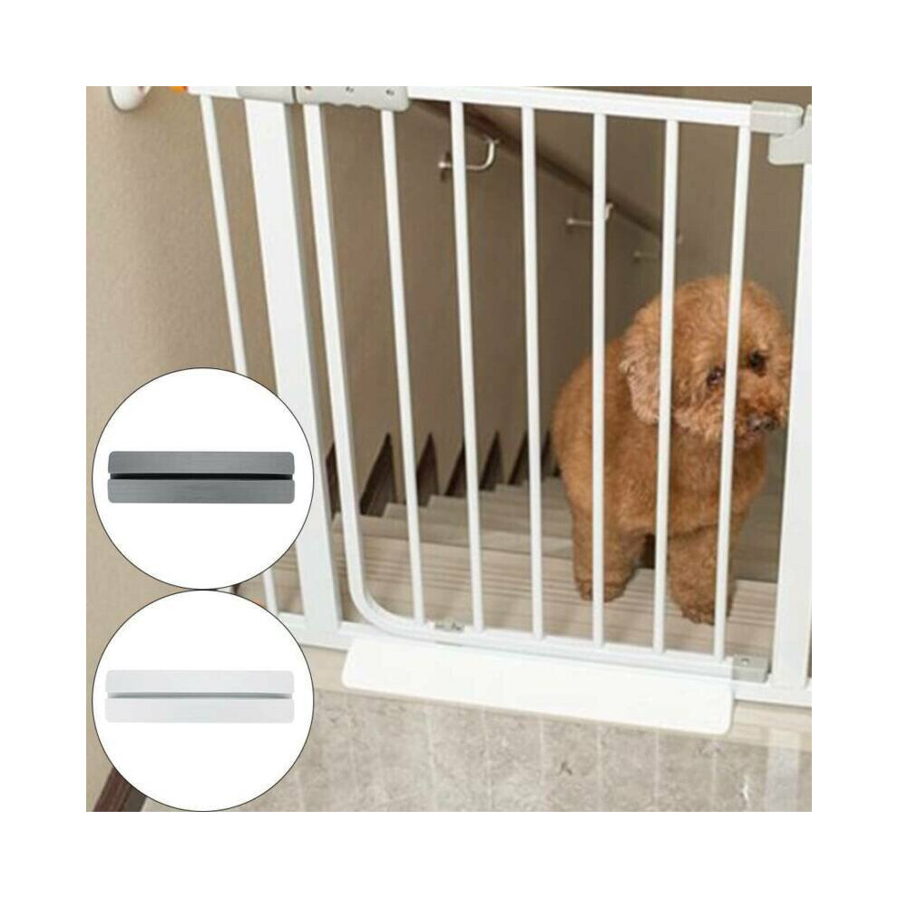 (Gray) Baby Pet Gate Stair Way Safety Fixed Board