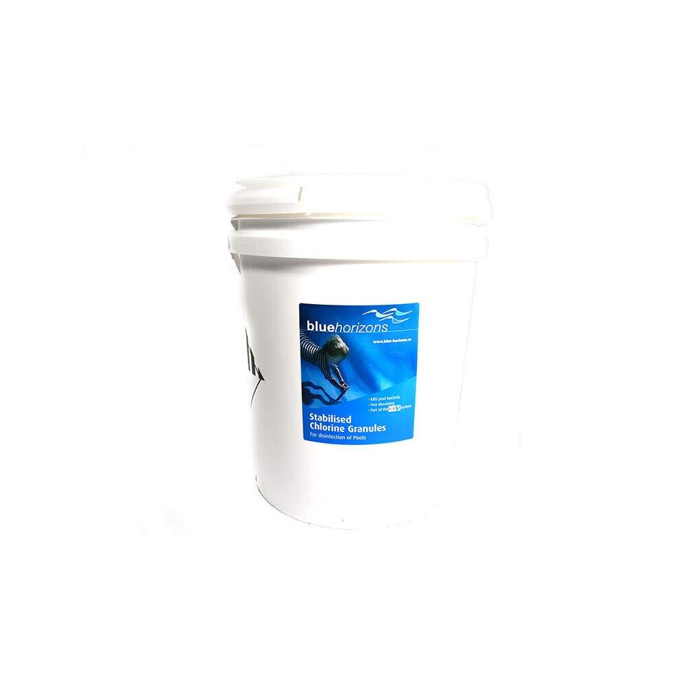 Deep Pro - Stabilised Chlorine Granules 25Kg Rapid Dissolve Neutral Ph Blue