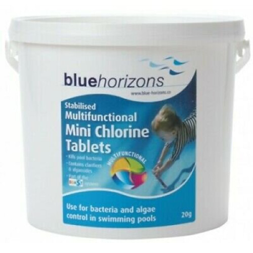 Deep Blue Pro - Multifunctional Mini 20g Chlorine Tablets 10kg Long lasting stabilised clarifier algae inhibitor