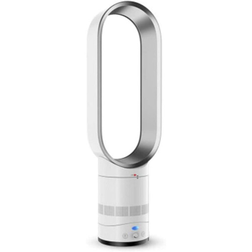 (Silver) Ultra-Quiet Negative Ion Air Bladeless Tower Fan