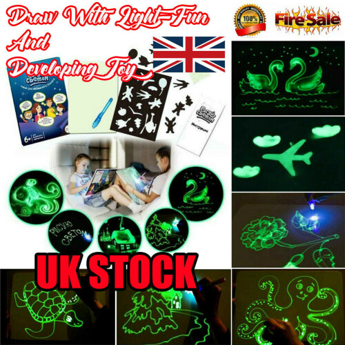 Drawing Pad LED Light up Glow Art Sketchpad Magic Writing Board Παιδικά παιχνίδια δώρο 1