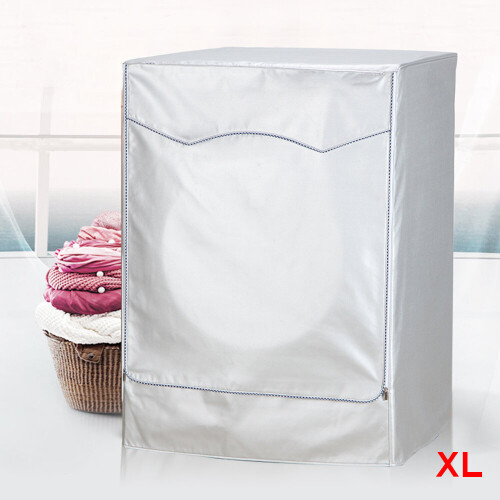 (XL) Washing Machine Dustproof Zipper Cover Protect