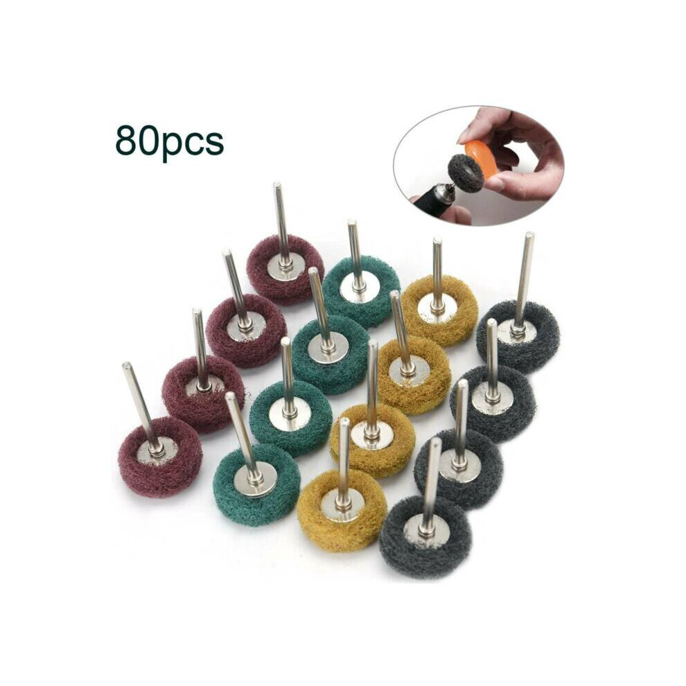 80X Wheel Buffing Polishing Kit For Dremel Rotary Tool Bits Kits 701160643686