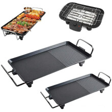 (XL(67x29.5x8.5CM)) Smokeless Teppanyaki Grill Pan Outdoor Electric Grills