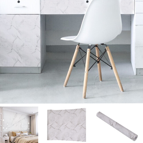 10M Adhesive Wallpapr Paper Wall Self Roll Granite Marble Effect