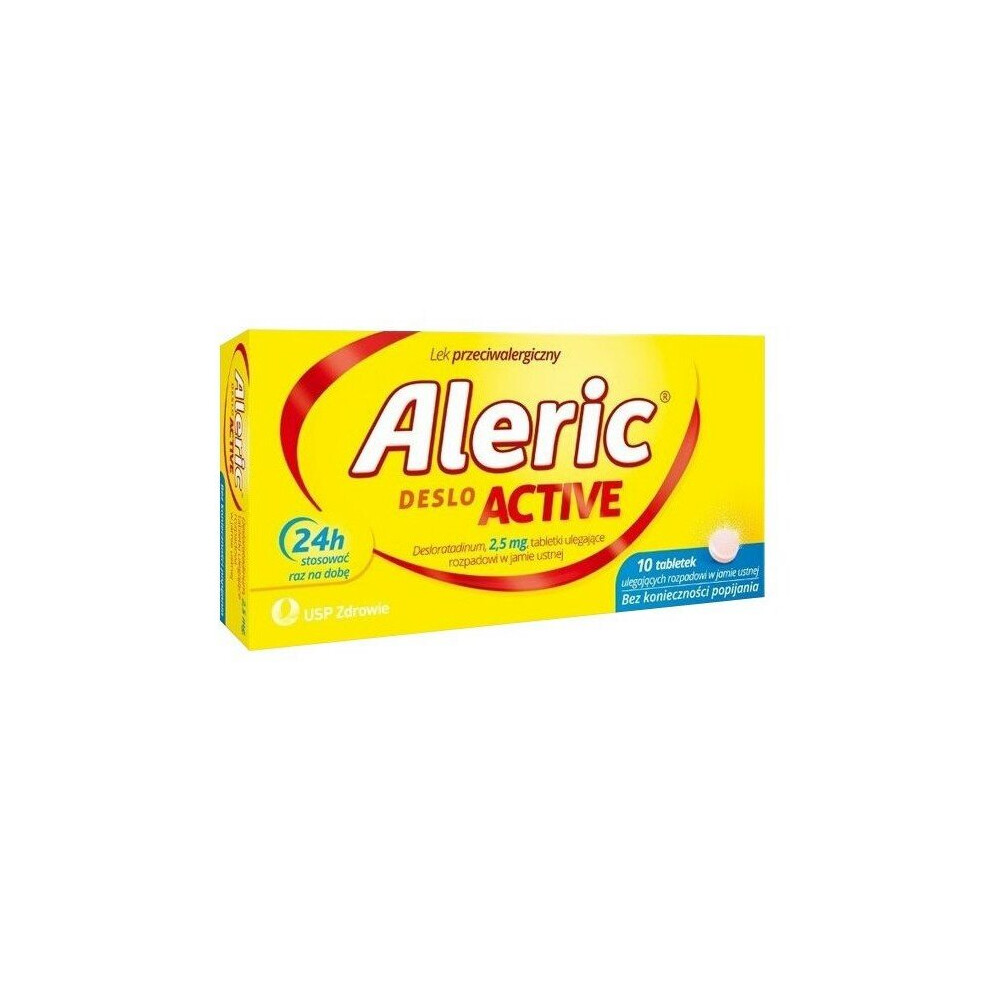Usp Zdrowie Aleric Deslo Active 2.5 Mg Orodispersible Tablets, 10 Tablets