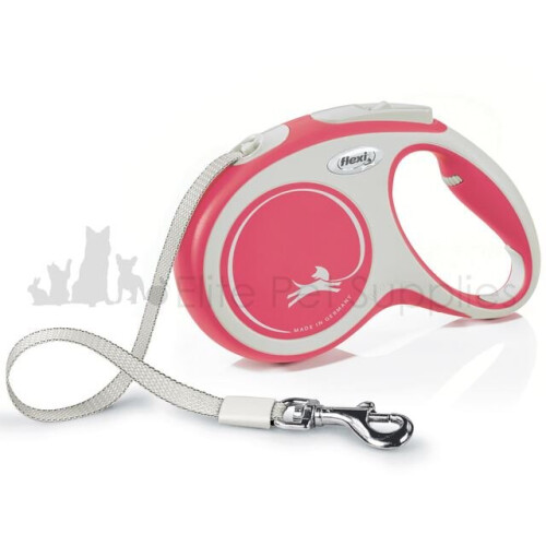 flexi Flexi  Dog Lead New Comfort MEDIUM TAPE 5m - RED