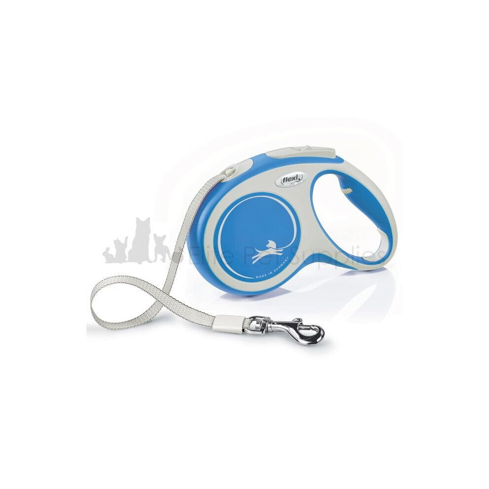 Flexi Dog Lead New Comfort XS TAPE 3m - BLUE